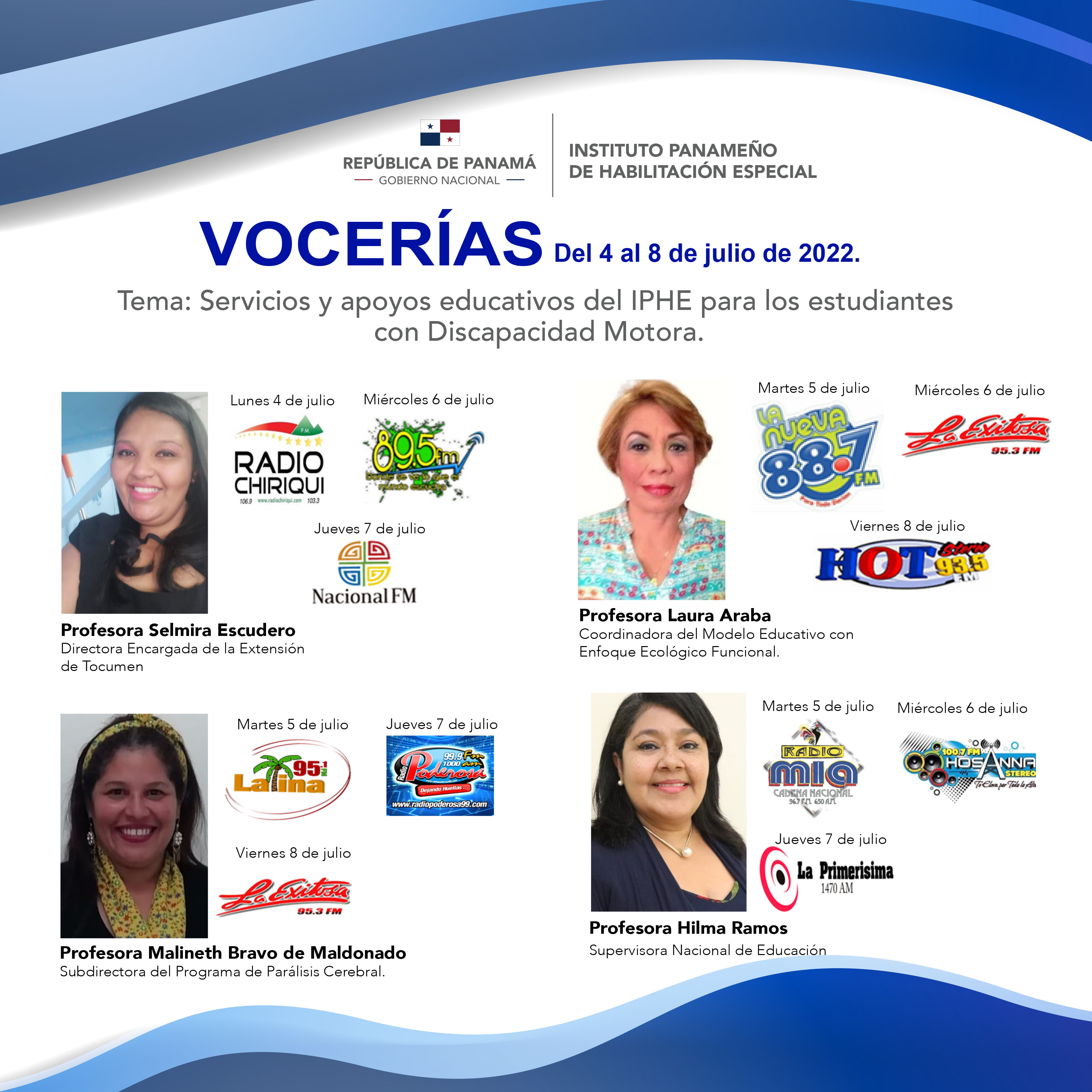 VOCERIA  Del 4 al 8 de julio de 2022.