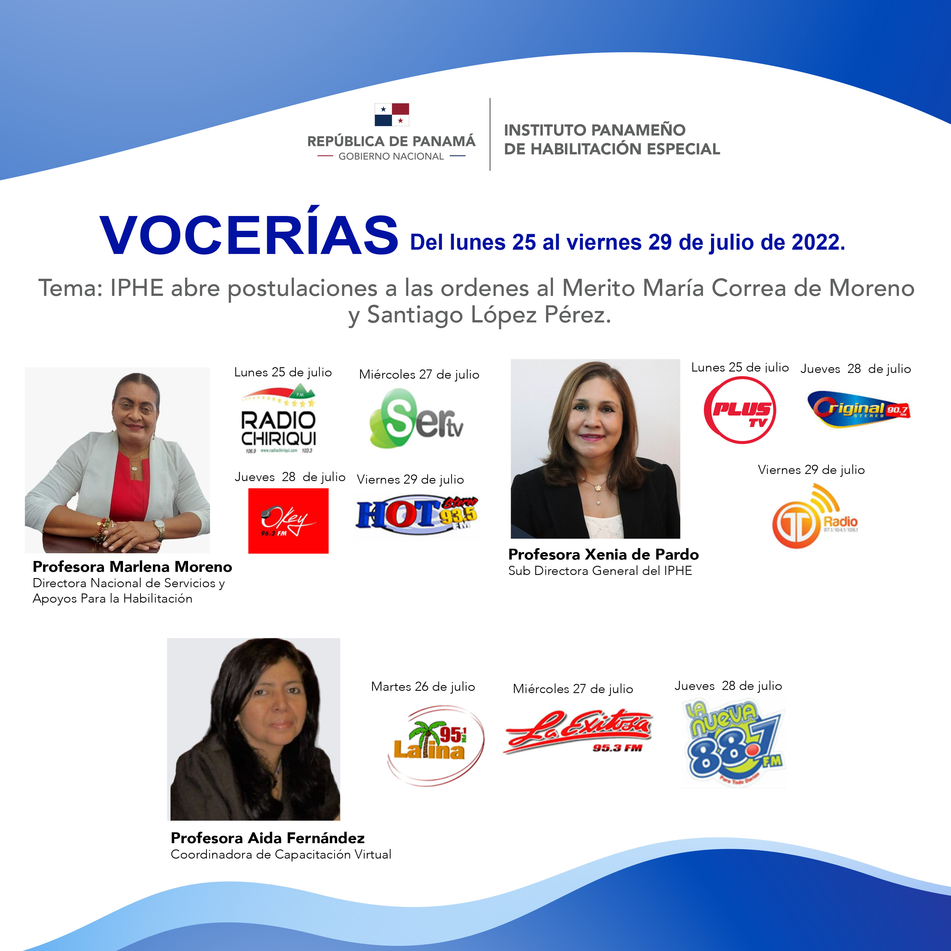 VOCERIA  Del 25 al viernes 29 de julio de 2022