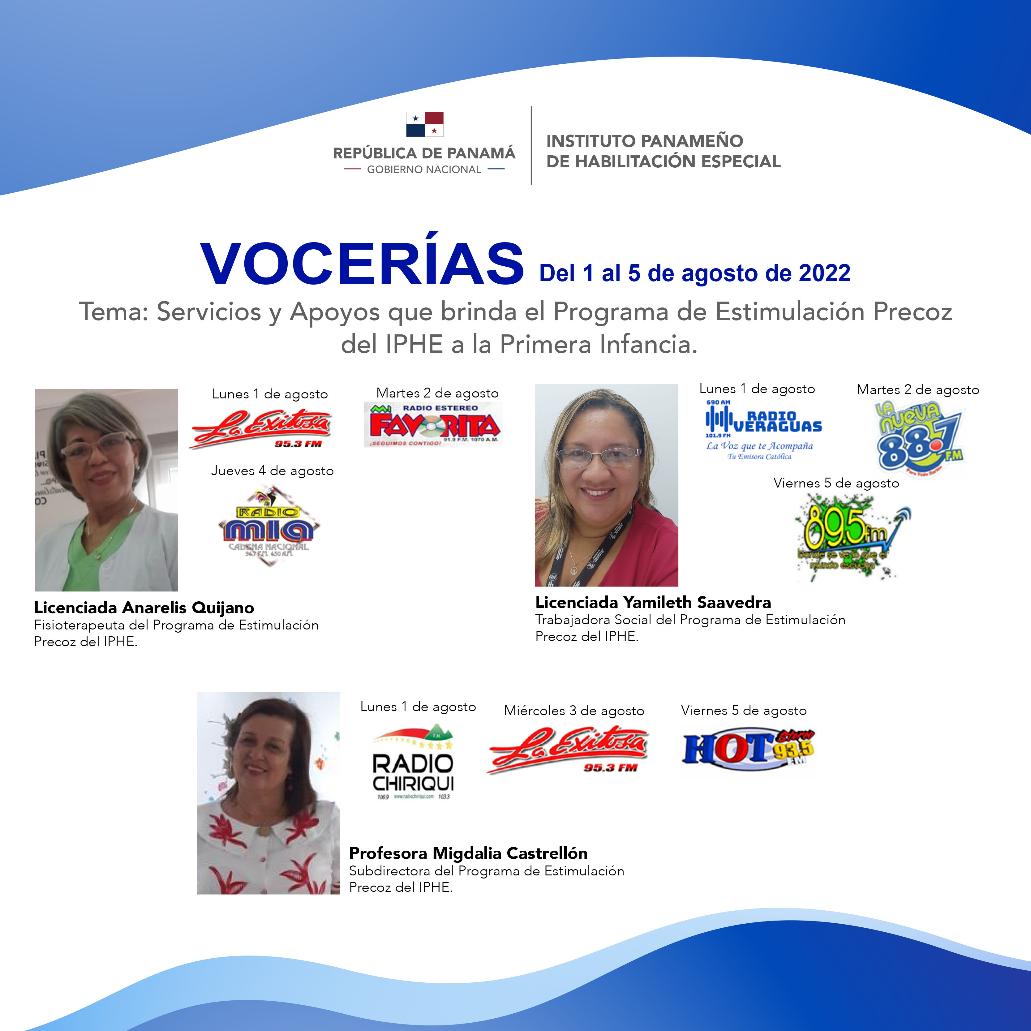 VOCERIA  Del 1 al 5 de agosto de 2022