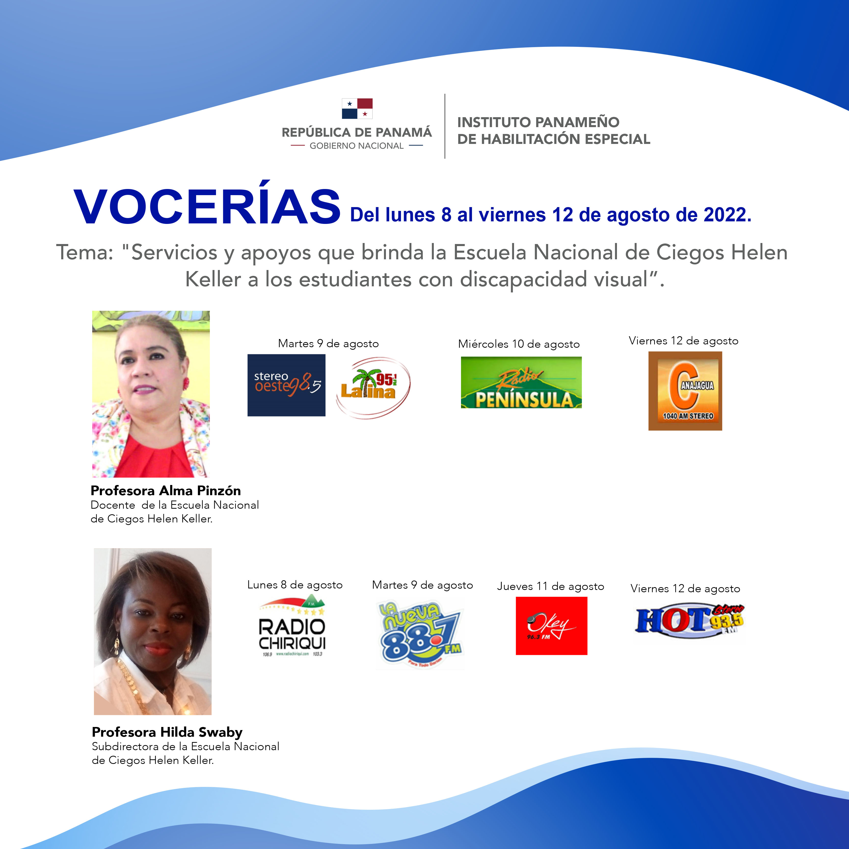 VOCERIA  Del 8 al 12 de agosto de 2022