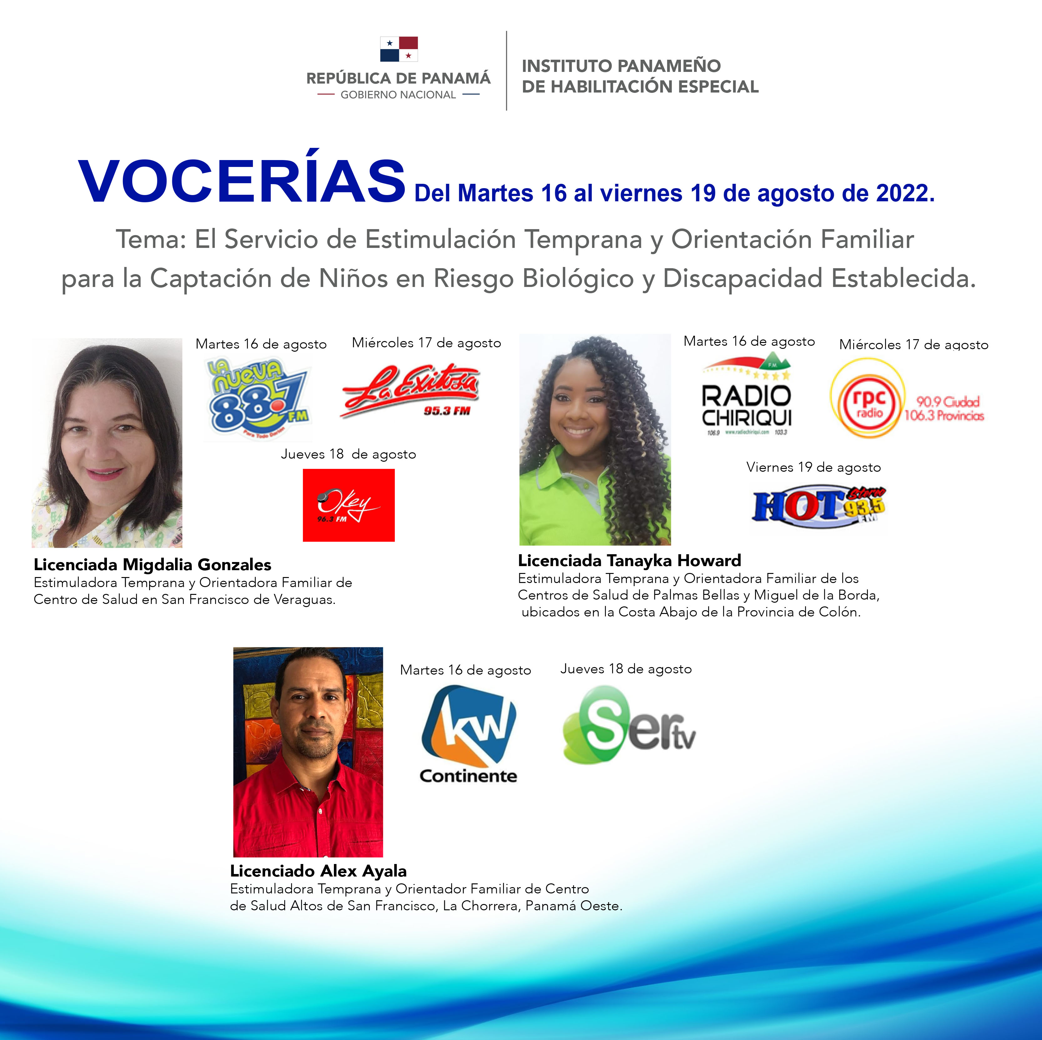 VOCERIA  Del 16 al 19 de agosto de 2022