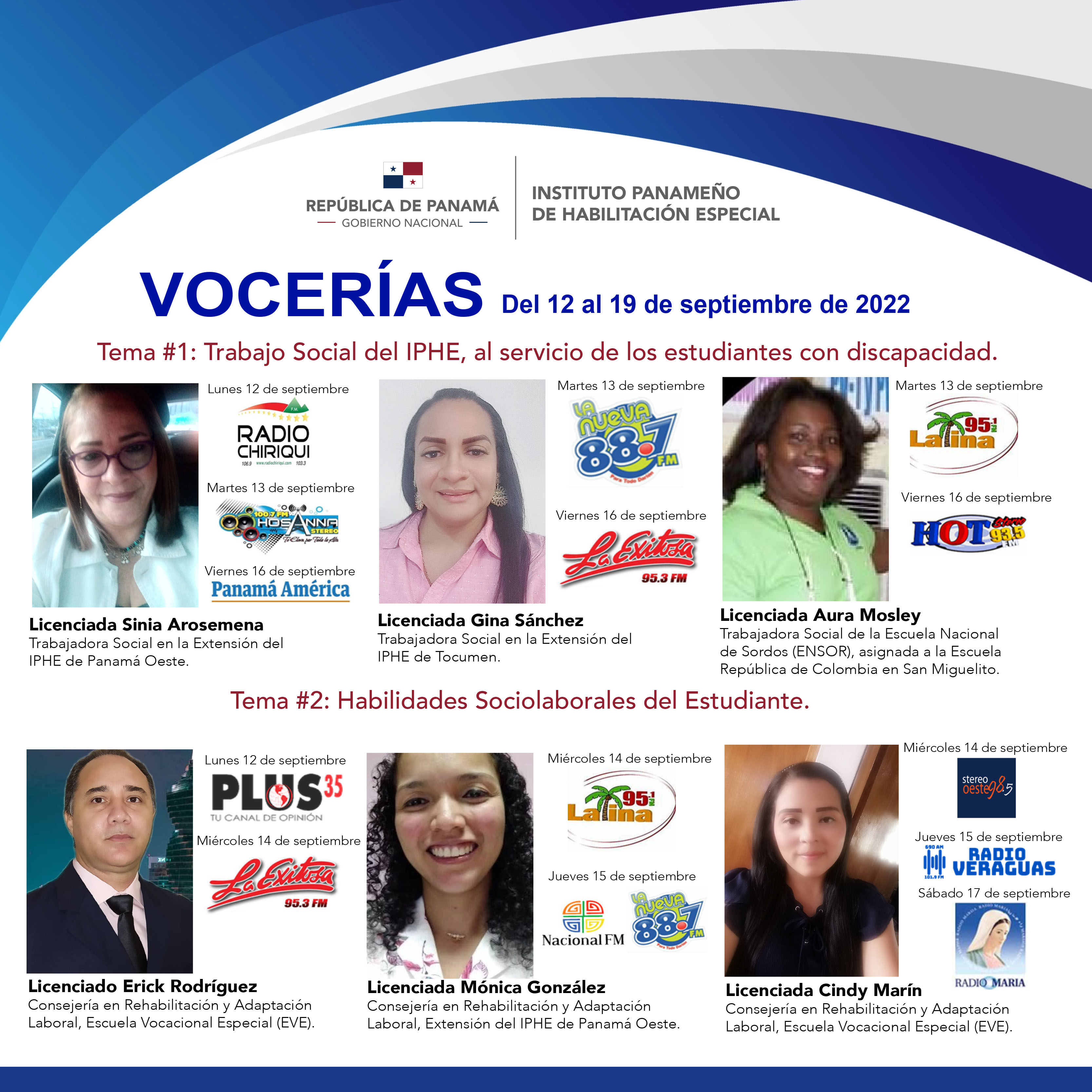 VOCERIA  Del 12 al 19 de septiembre de 2022