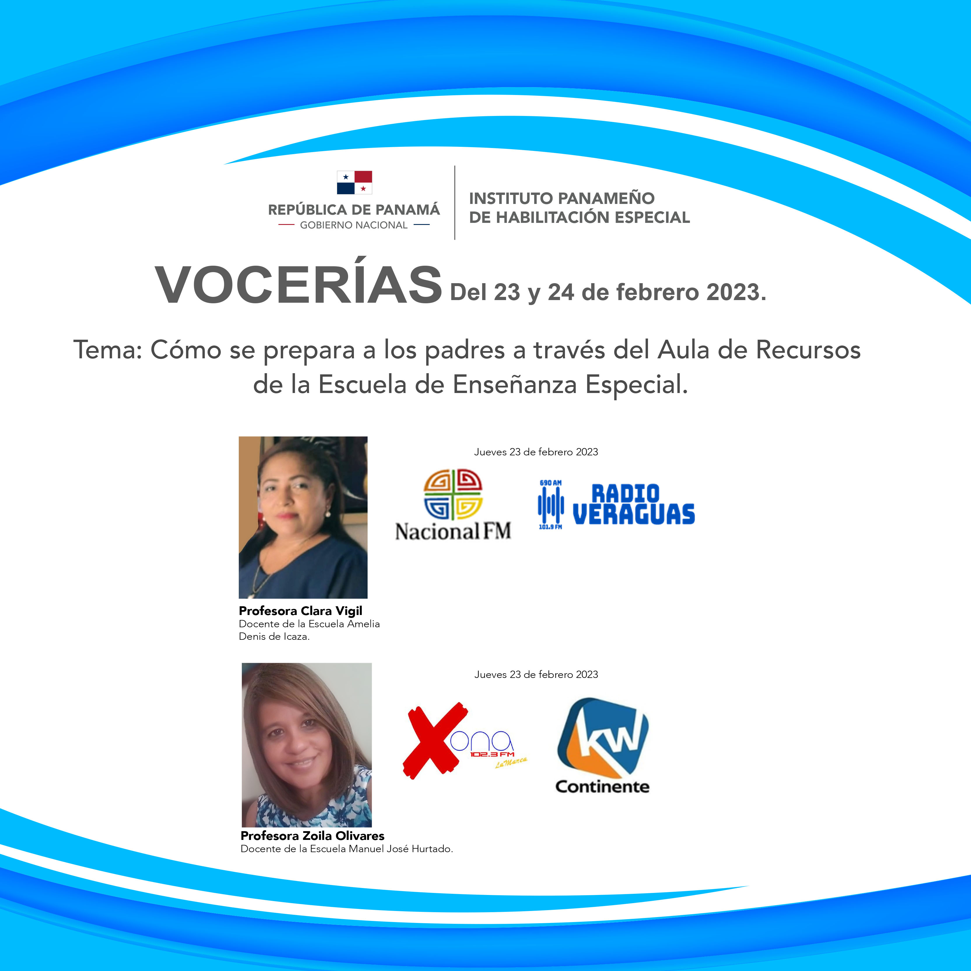Vocerias Del 23 y 24 de febrero 2023.