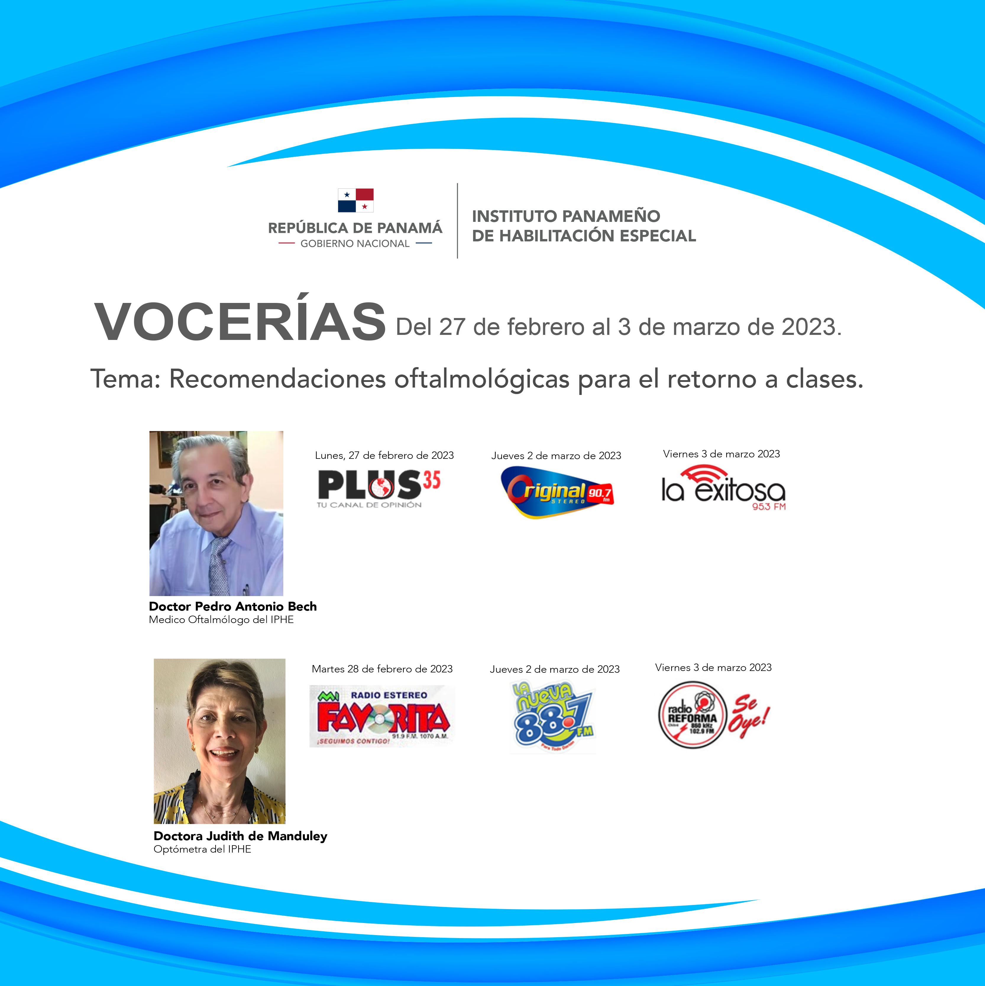 Vocerias Del 27 de febrero al 3 de marzo de 2023.