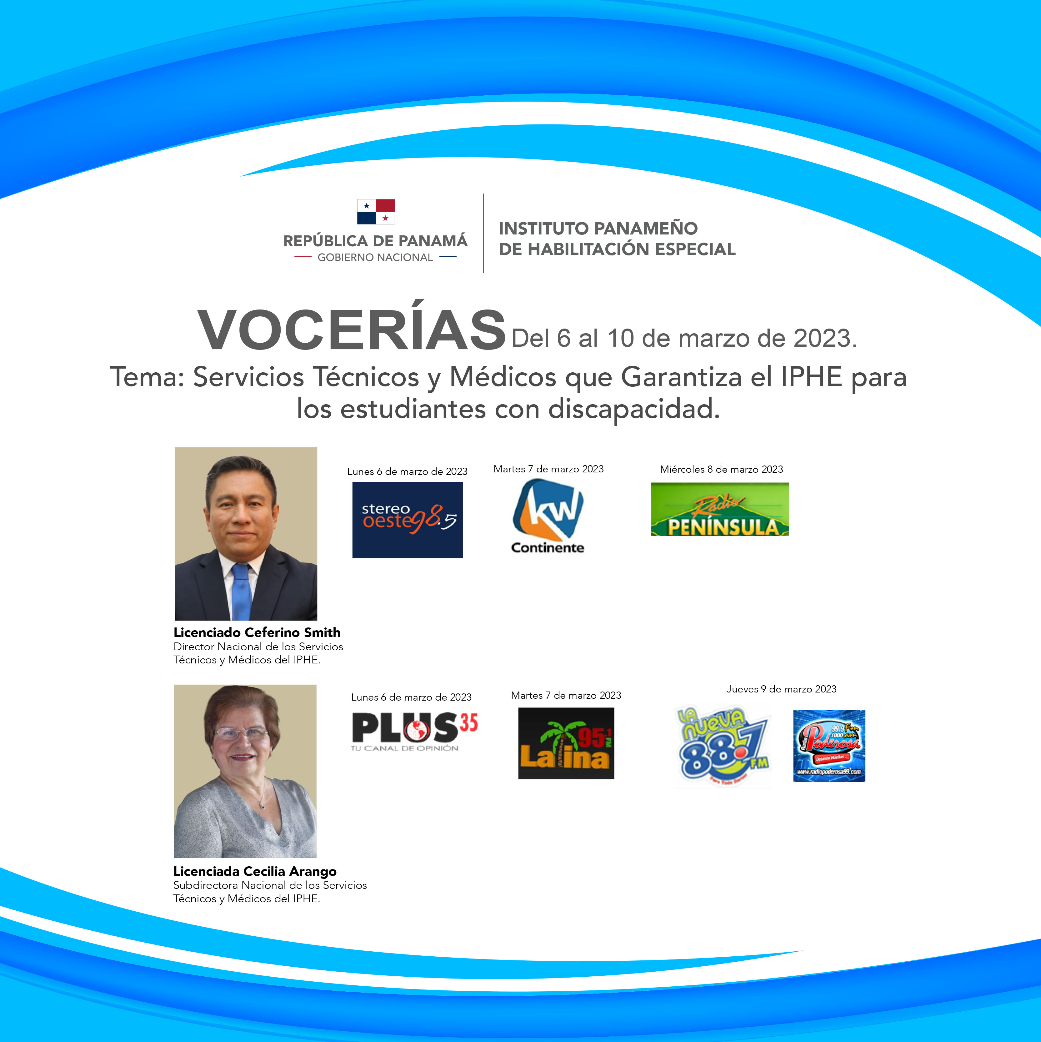 Vocerias Del 6 al 10 de marzo de 2023.