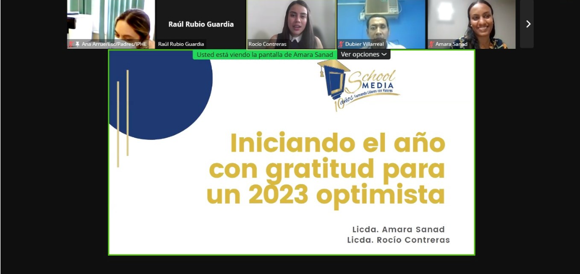 Padres de familia son capacitados en el valor de la gratitud