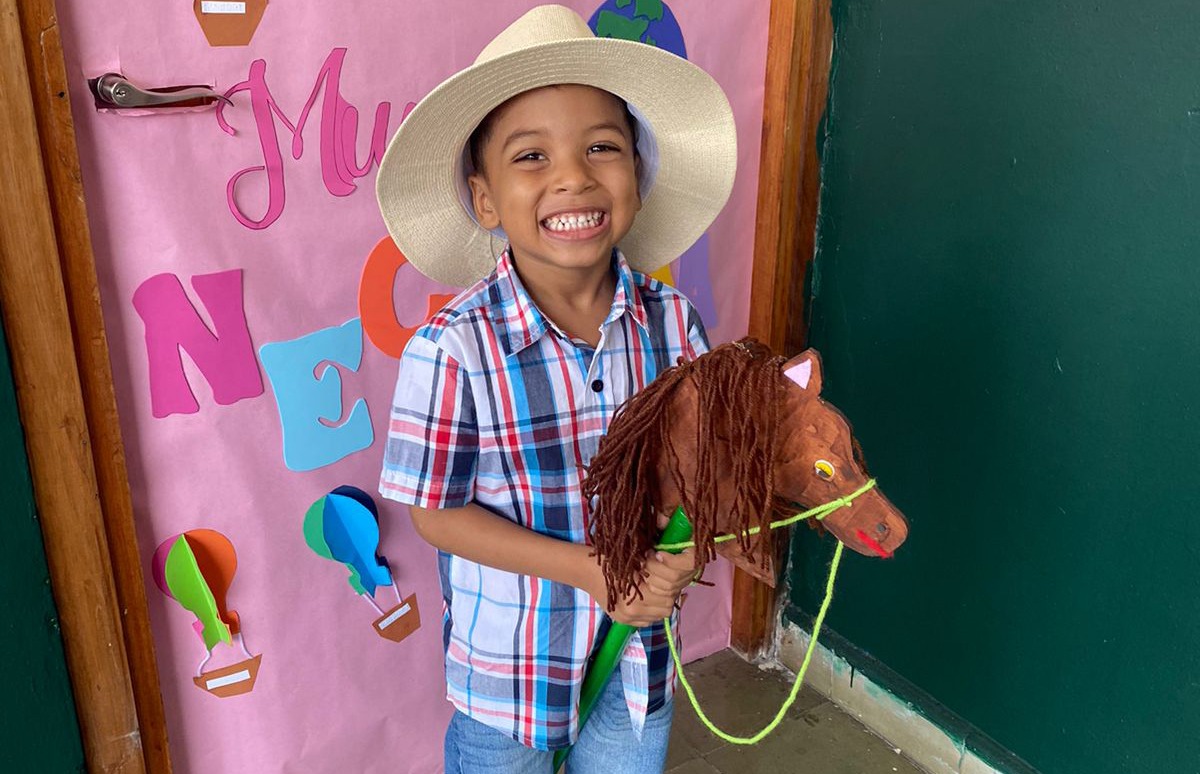 Estudiantes de la Escuela de Ciegos realizan cabalgata por San Juan