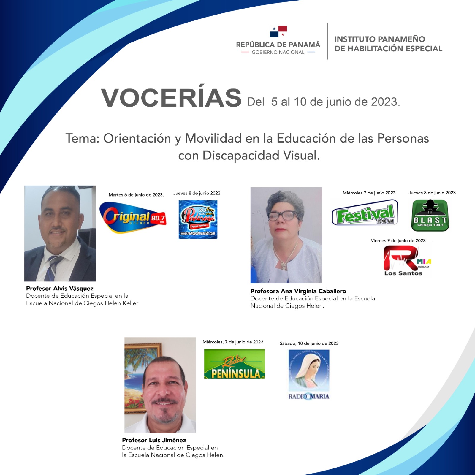 Vocerías del 5 al 10 de junio de 2023