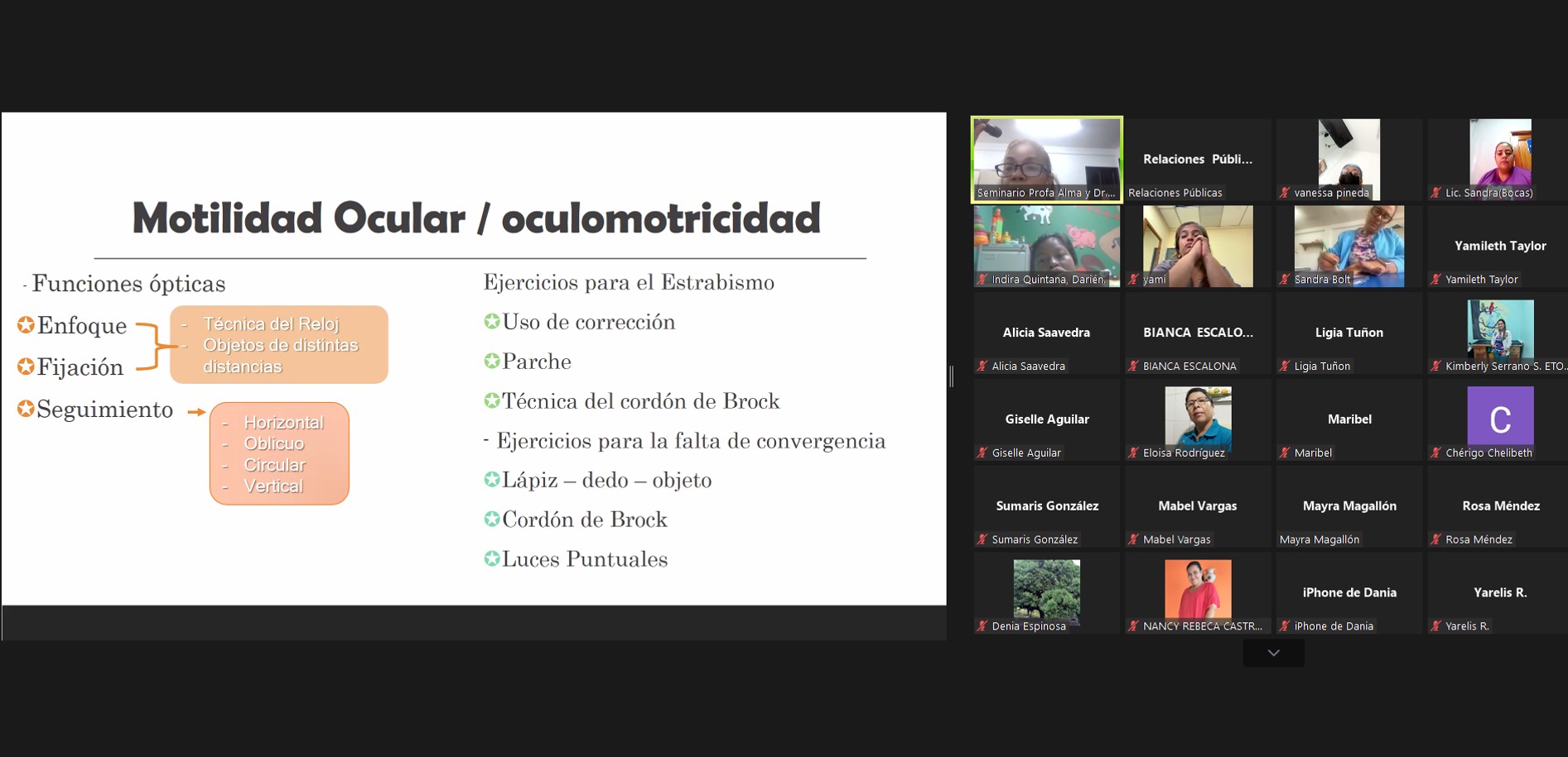 Especialistas de baja visión definen conceptos y técnicas para el desarrollo del remanente visual