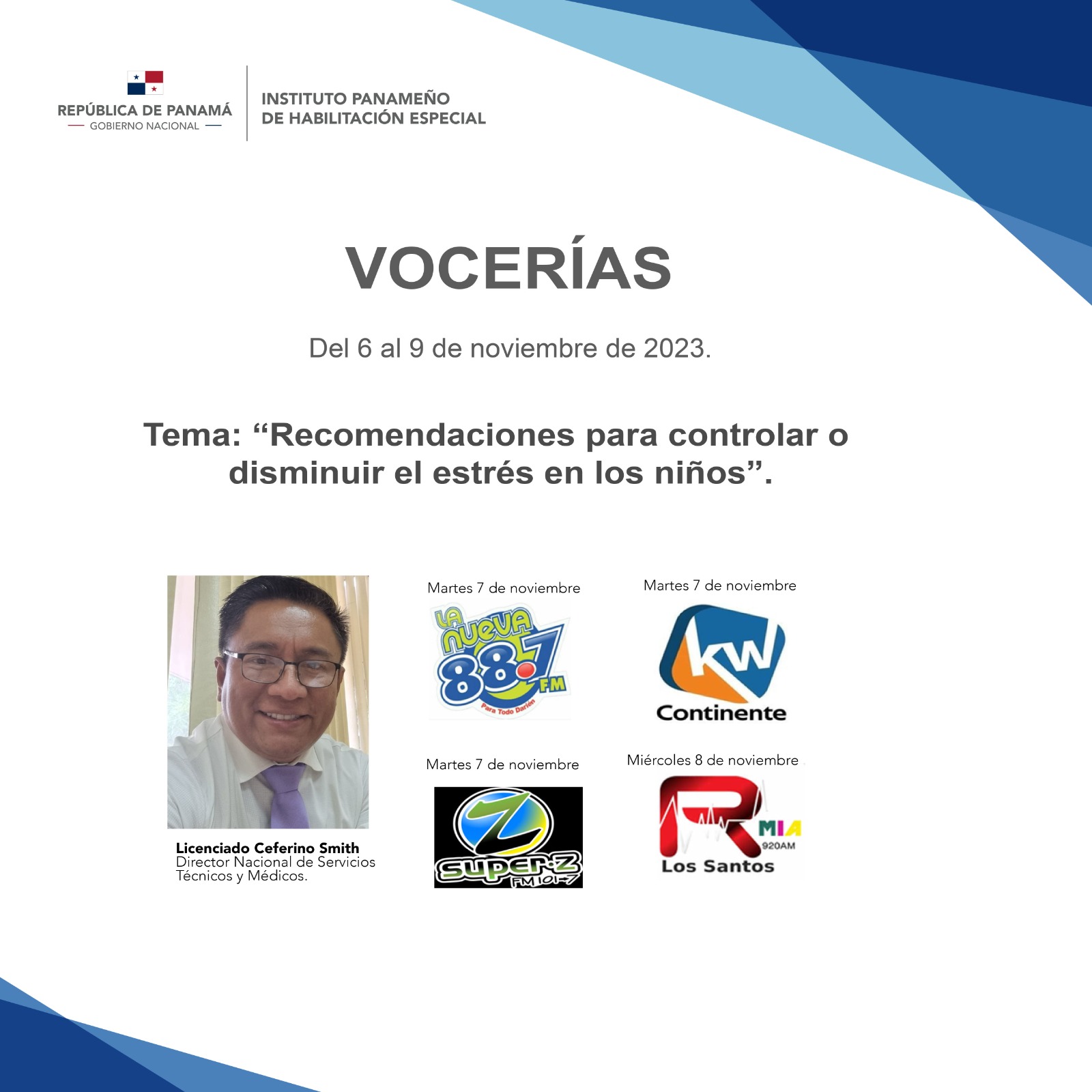 Vocerías del 6 al 9 de noviembre de 2023