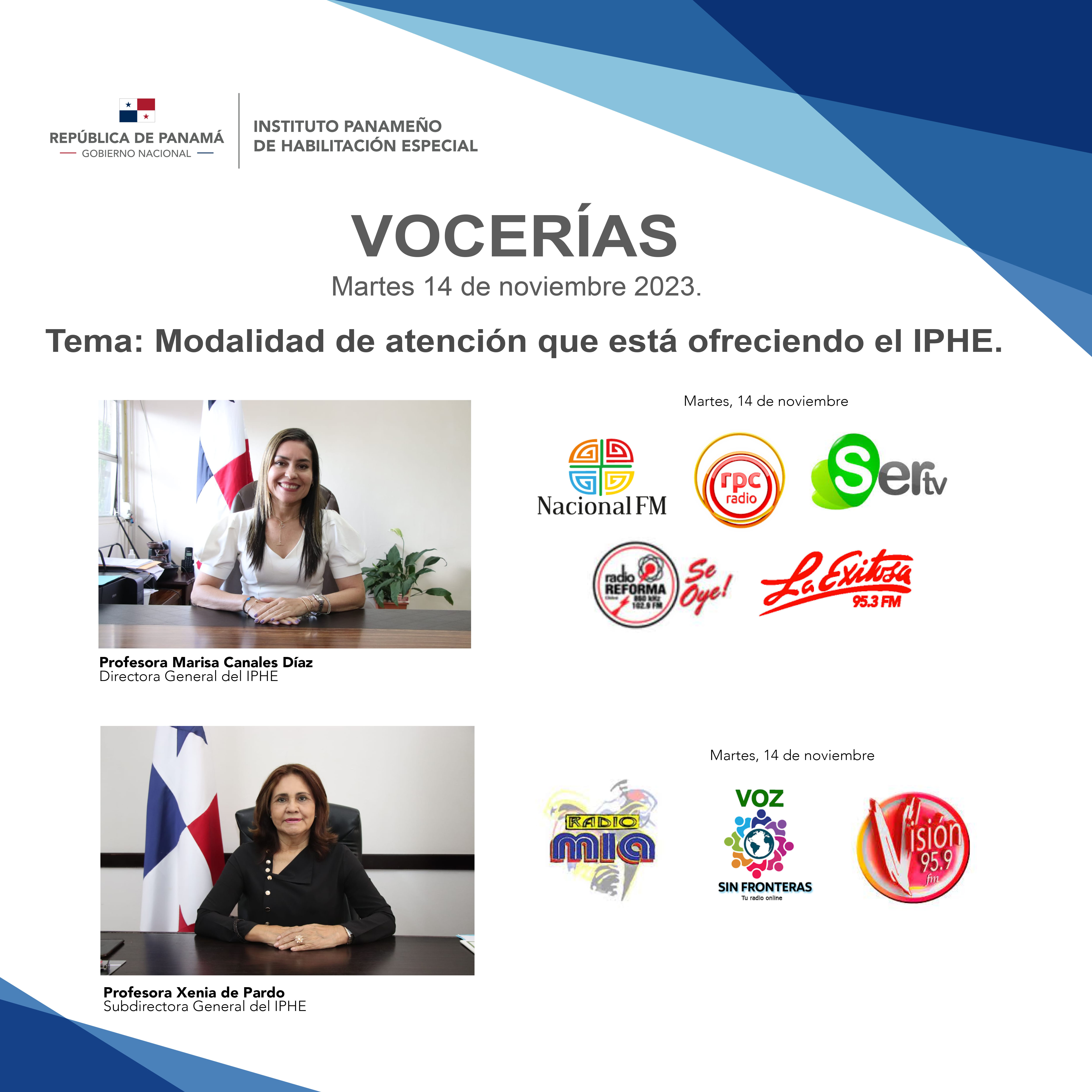 Vocerias 14 de noviembre de 2023