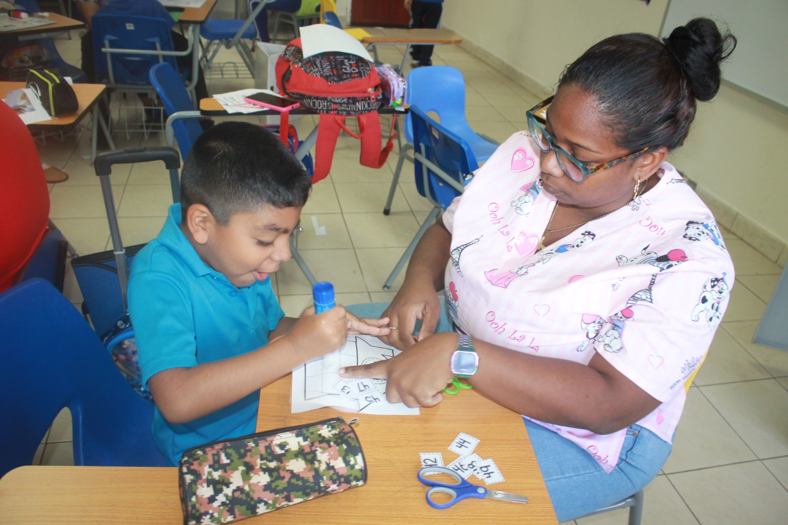Estudiantes de Autismo afianzan conocimientos sobre los números