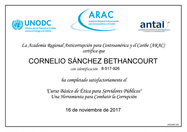 Colaboradores culminan “Curso Básico de Ética” para servidores públicos