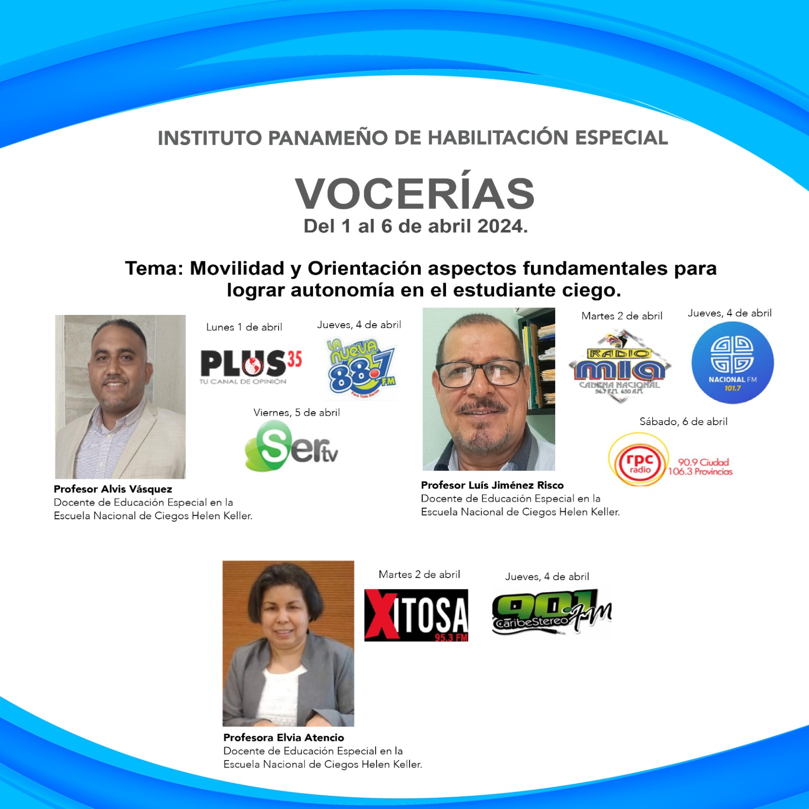 Vocerías del 1 al 6 de abril del 2024