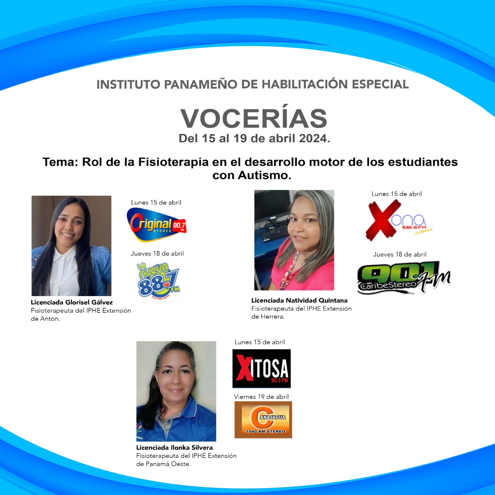 Vocerías del 15 al 19 de abril del 2024