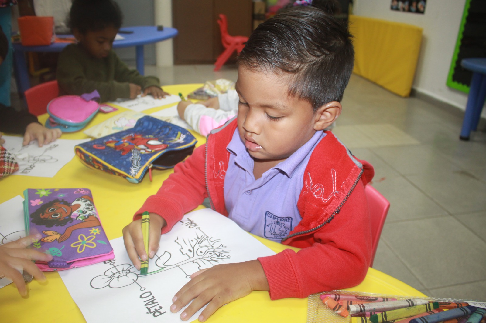 Niños del CAIPI realizan actividad pedagógica sobre las partes de la planta