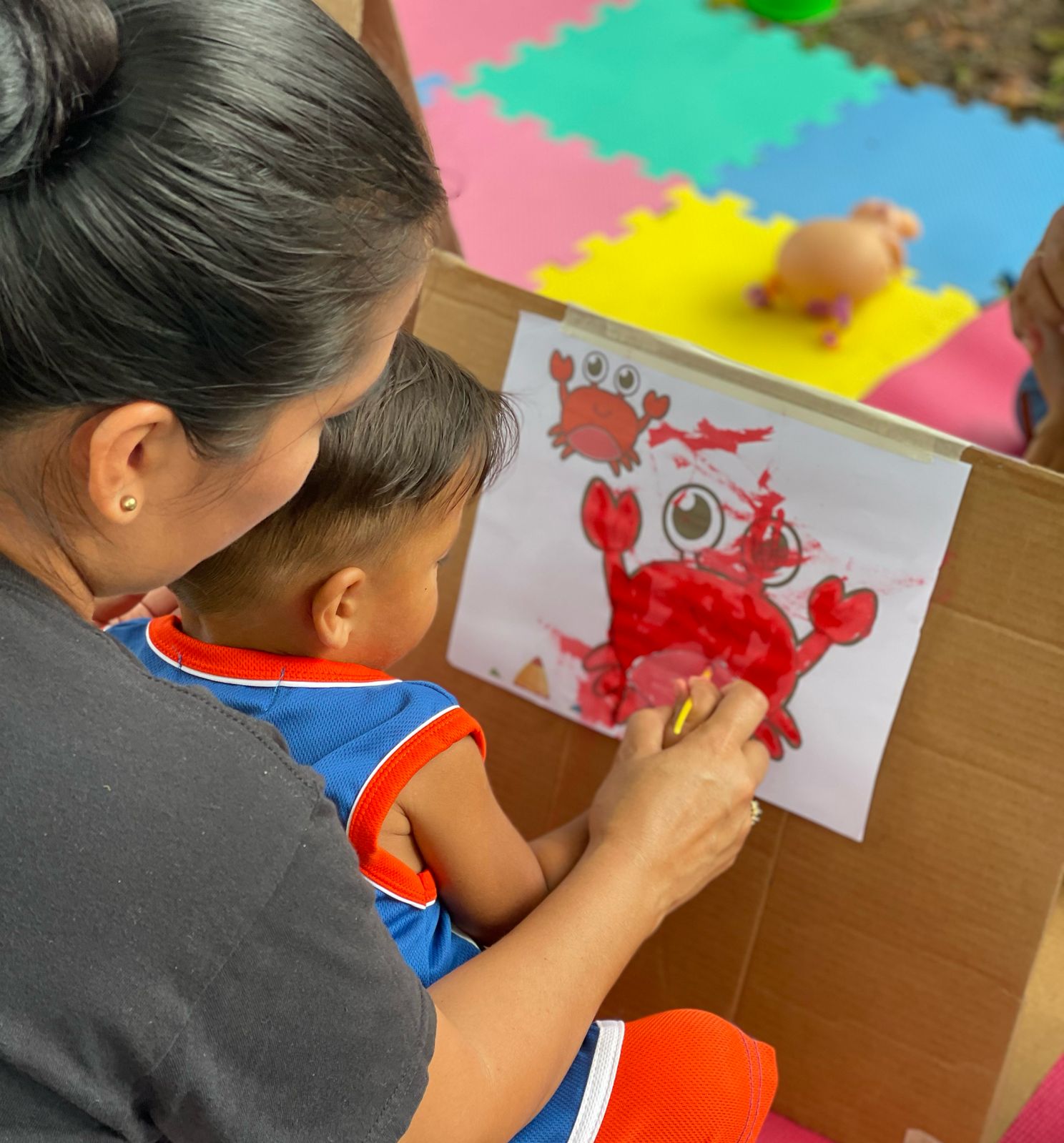 Niños de Bocas del Toro participan de taller Sensorial